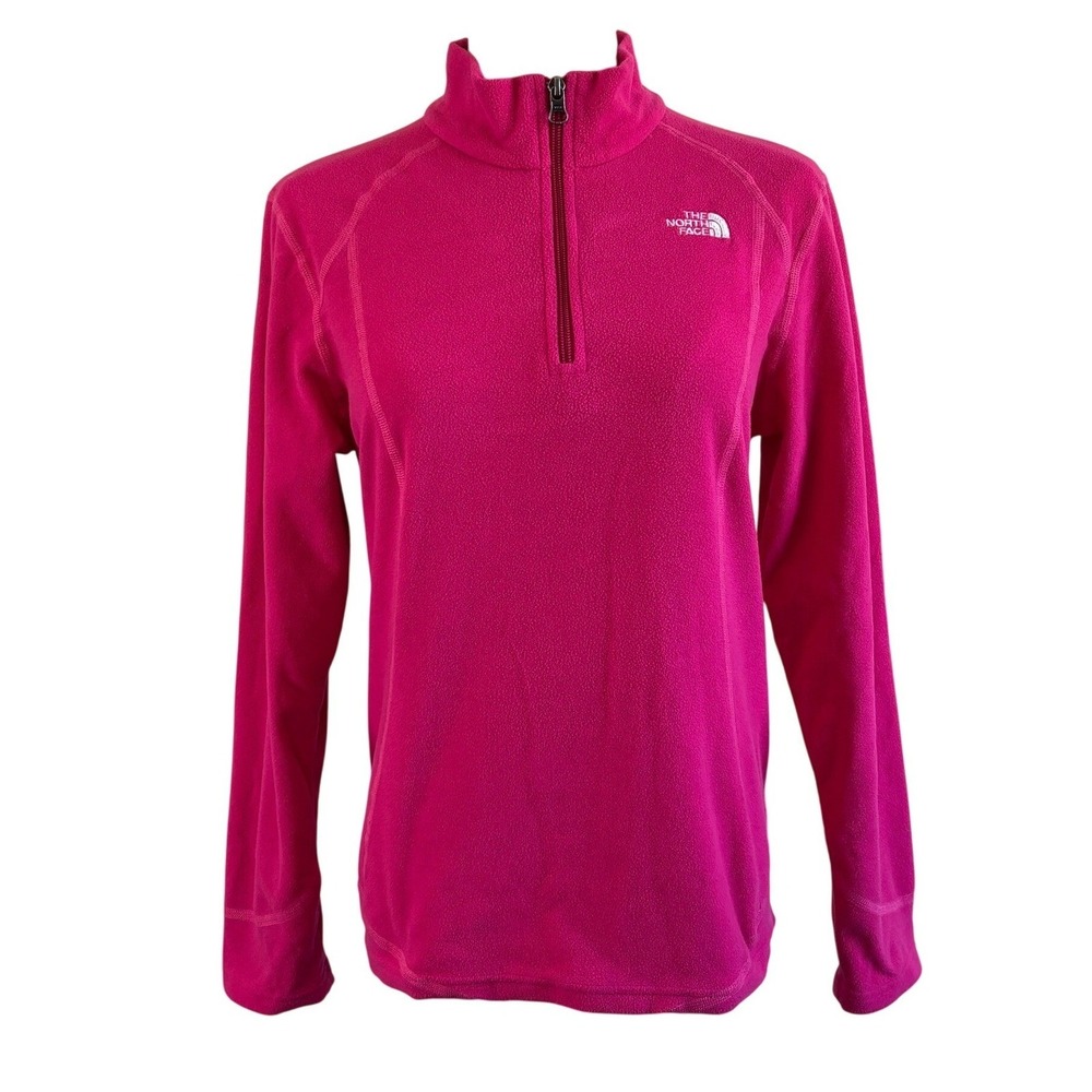 The North Face Glacier Quarter Zip Fleece Pink Girls XL TKA 100 Pullover